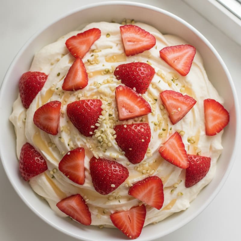 Silky Greek Yogurt Protein Pudding with Berries