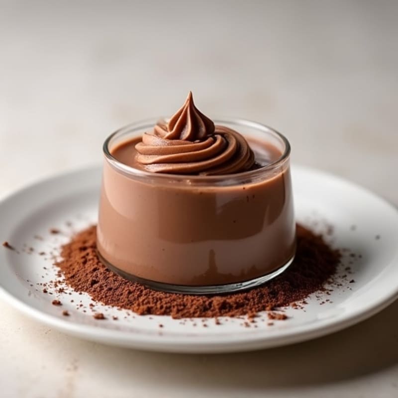 Silky Chocolate Protein Pudding with Almond Butter Swirl