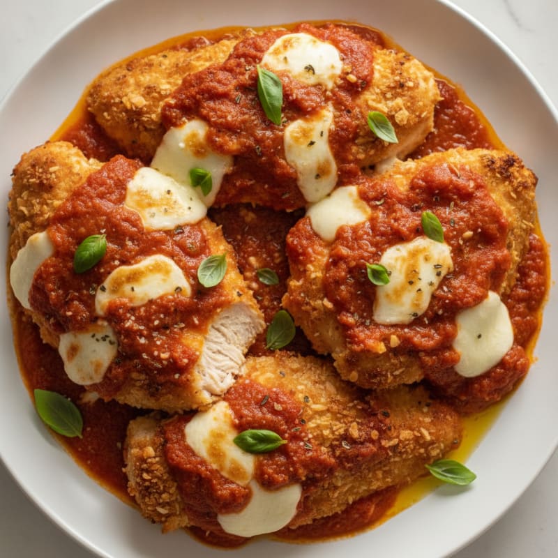 Baked Chicken Parmesan with Marinara