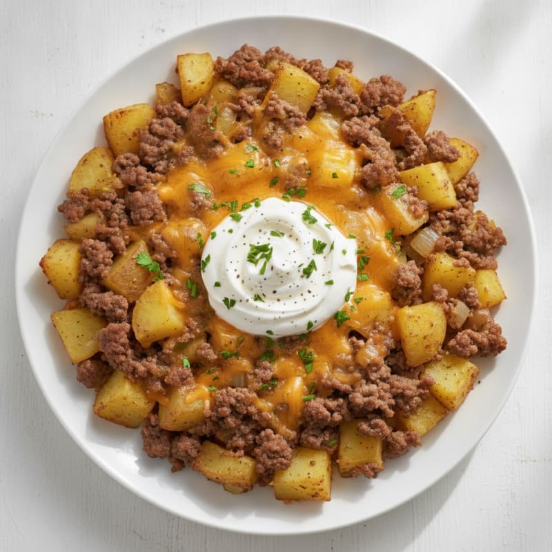 Ground Beef and Potato Bake