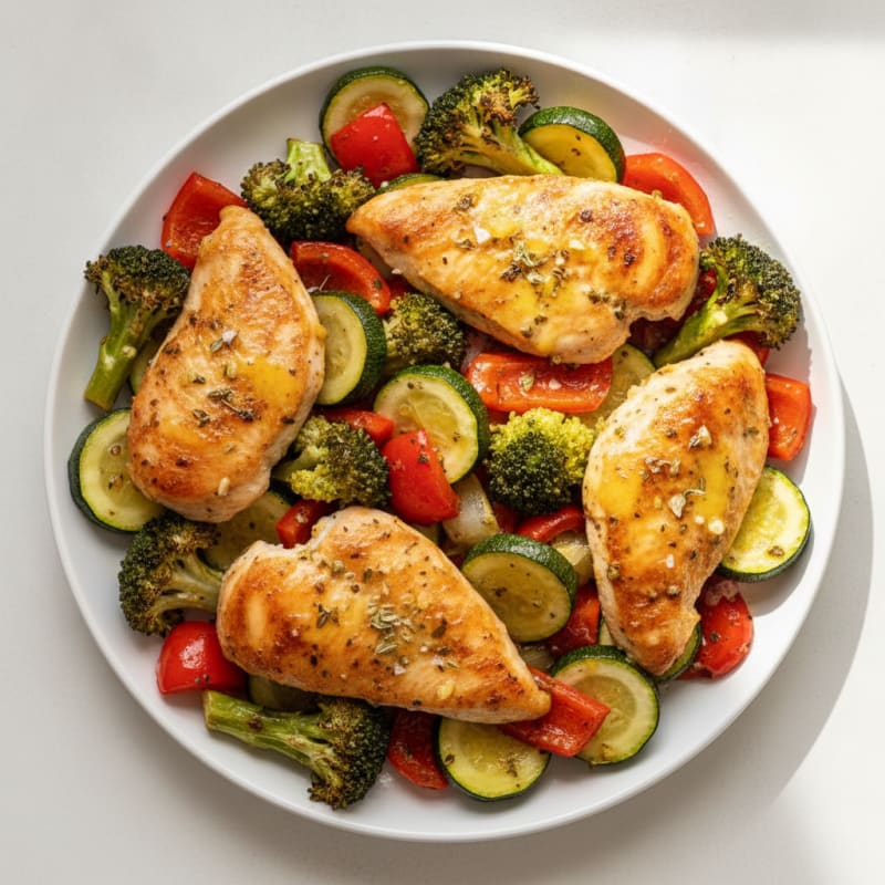 Sheet Pan Lemon Herb Chicken and Veggies