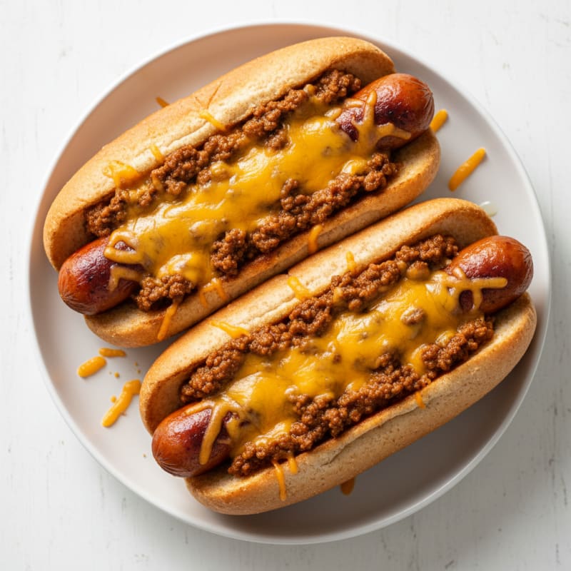 Crispy Chili Cheese Hot Dogs