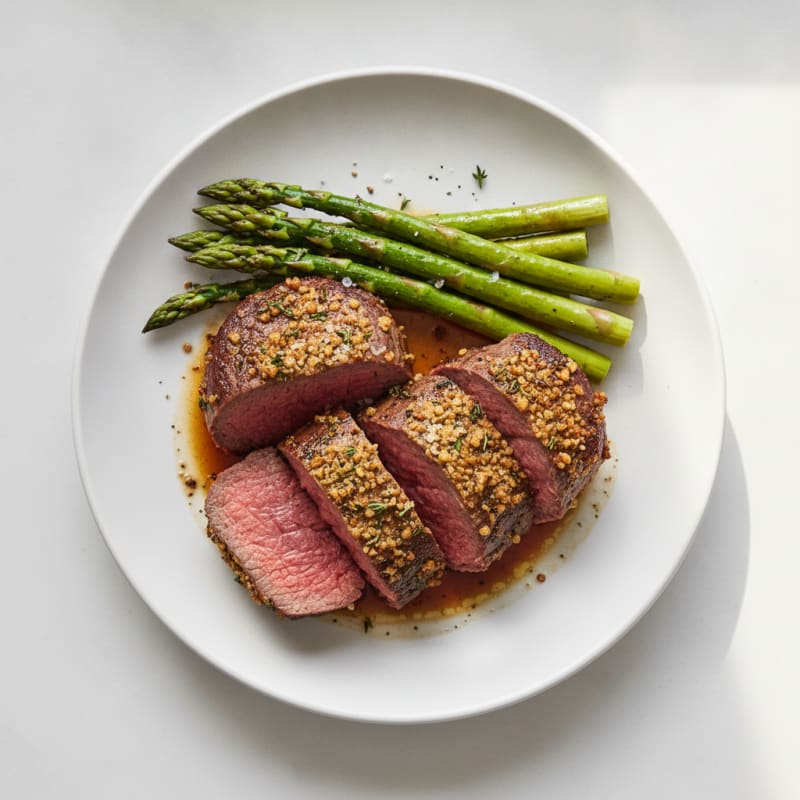 Garlic Herb Roasted Beef Tenderloin