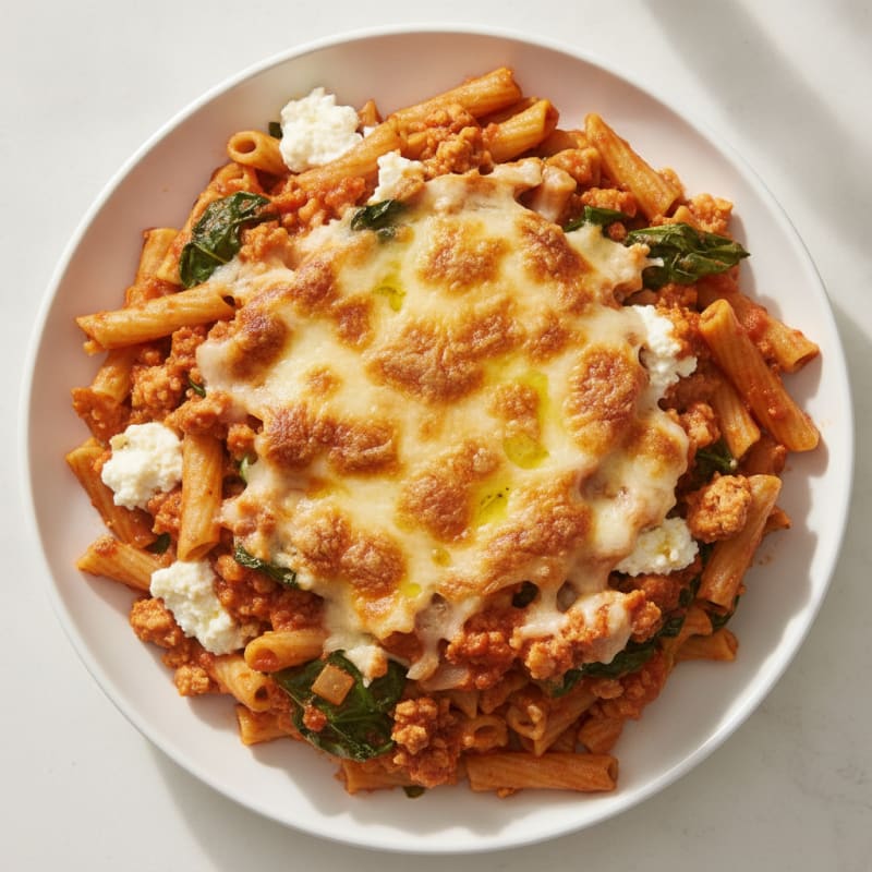 Classic Baked Ziti with Ricotta