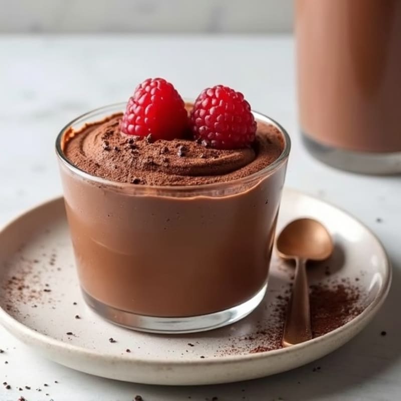 Silky Chocolate Protein Mousse with Greek Yogurt