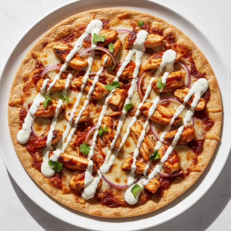 Crispy BBQ Ranch Chicken Pizza