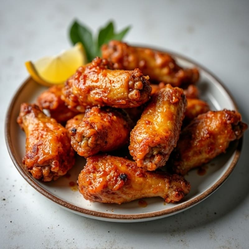 Crispy Honey Garlic Baked Chicken Wings