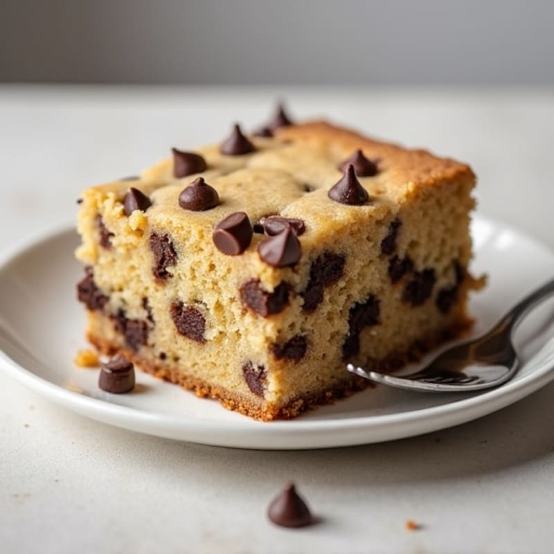 Protein-Packed Almond Flour Chocolate Chip Cookie Cake