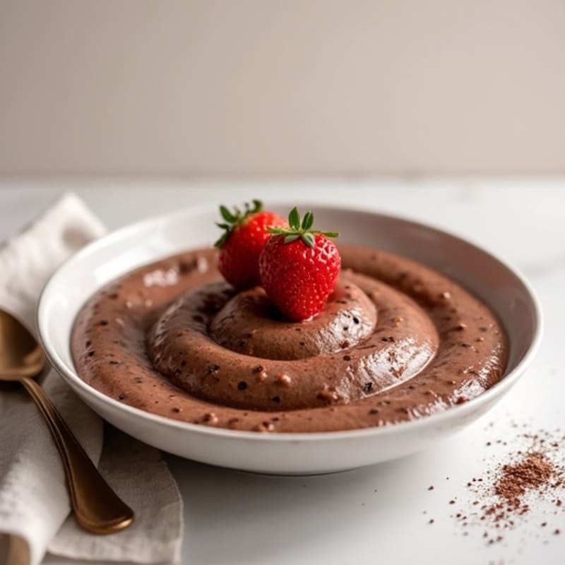 Silky Chocolate Protein Pudding with Greek Yogurt