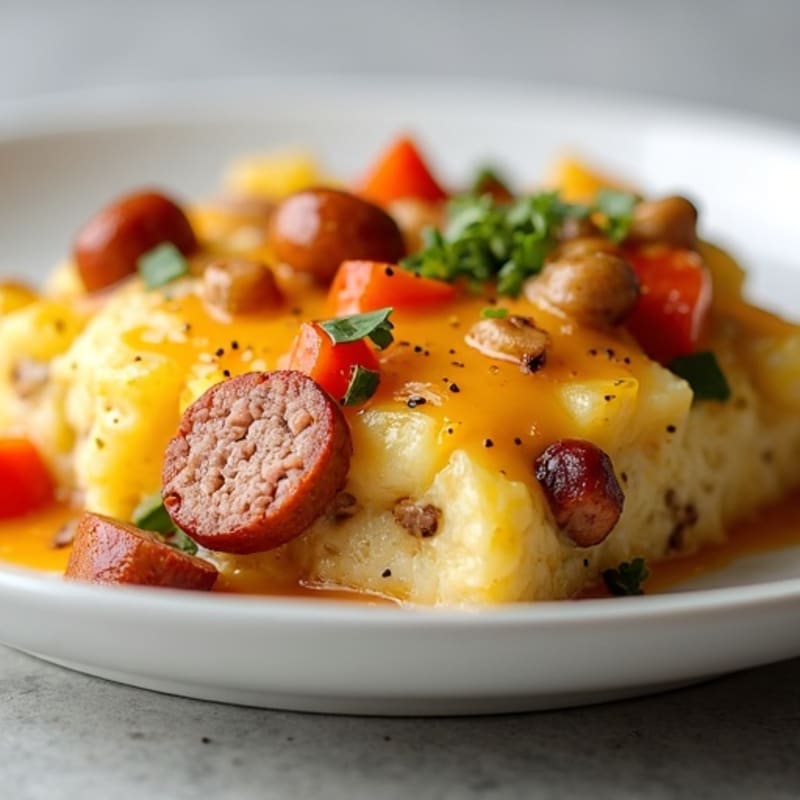 Savory Baked Sausage and Potato Casserole