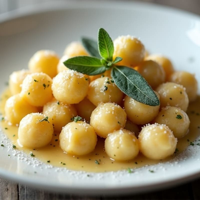 Herb-Ricotta Gnocchi with Brown Butter Sage Sauce