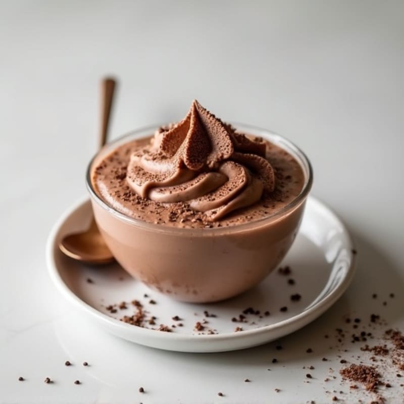 Silky Chocolate Protein Mousse with Greek Yogurt