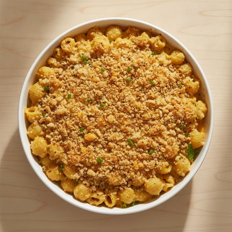 Baked Macaroni and Cheese with Toasted Breadcrumbs