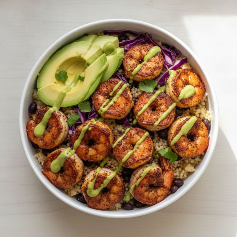 Blackened Shrimp Taco Bowl