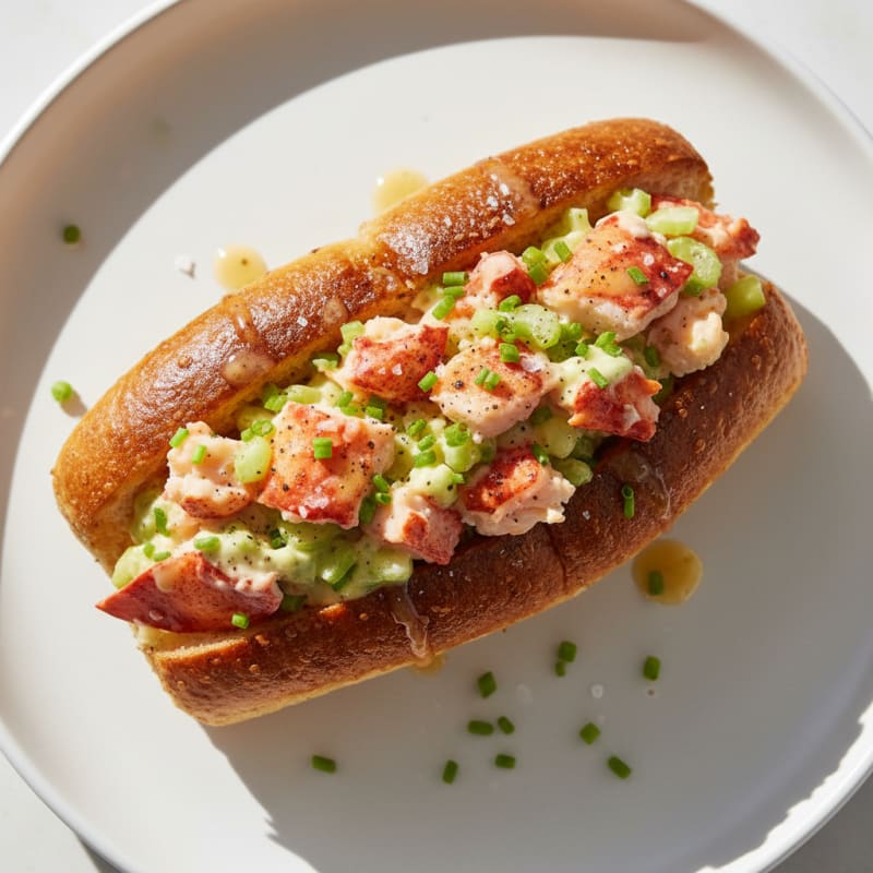 Classic Lobster Roll with Lemon Aioli