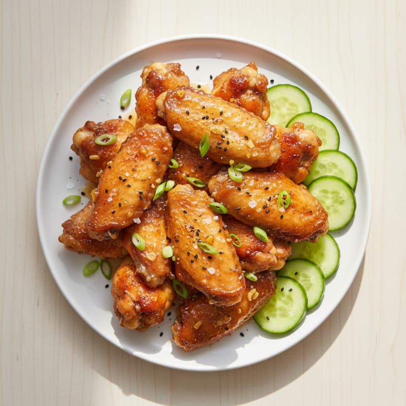 Honey-Garlic Glazed Chicken Wings