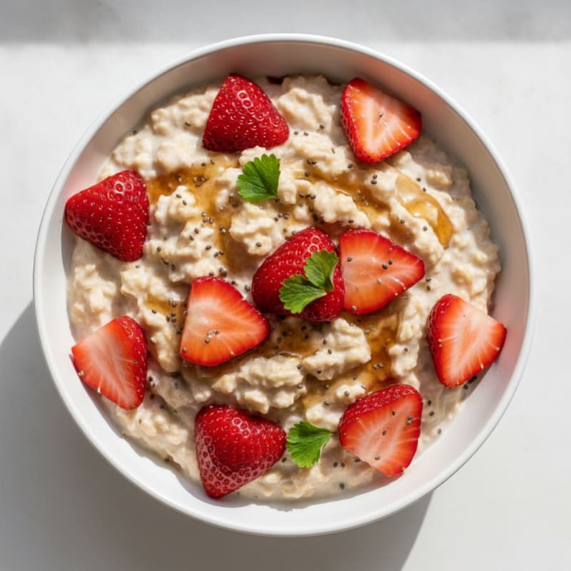 Strawberry Shortcake Overnight Oats