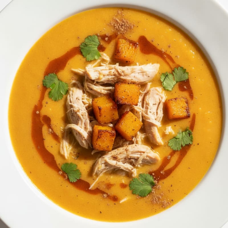 Roasted Pumpkin Coconut Milk Soup