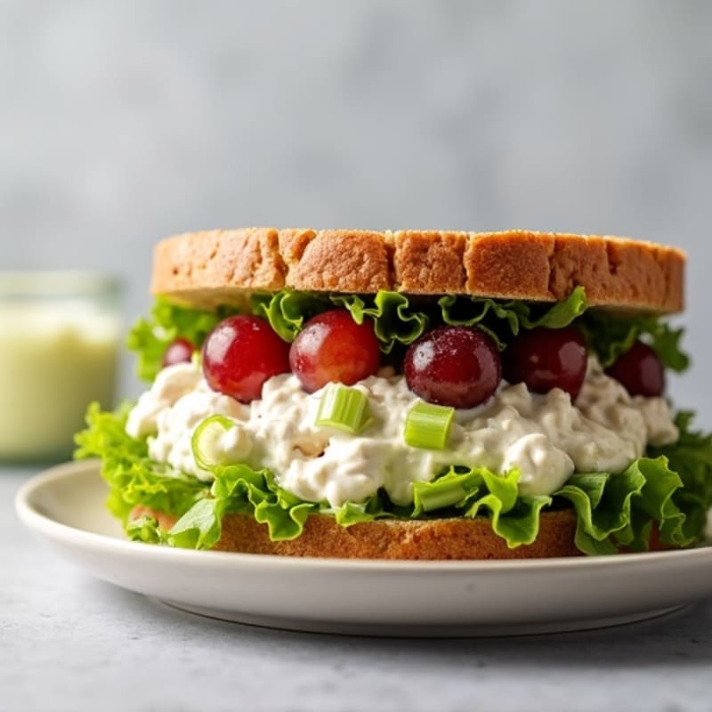 Healthy Creamy Chicken Salad Sandwich