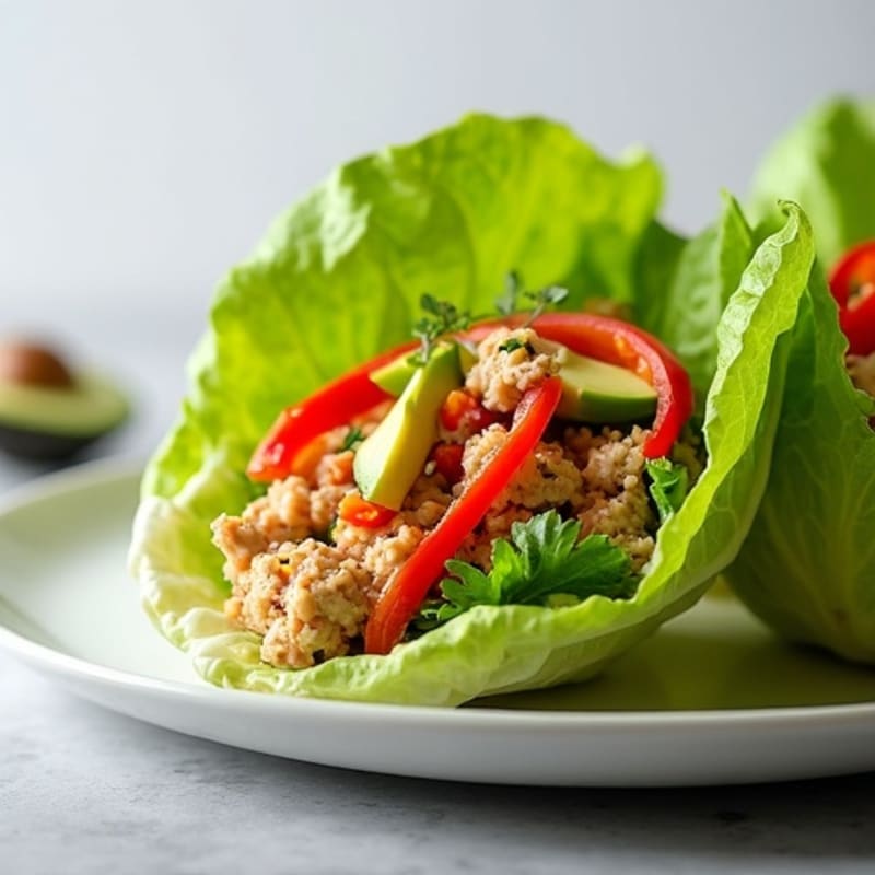 Spicy Tuna Lettuce Wraps