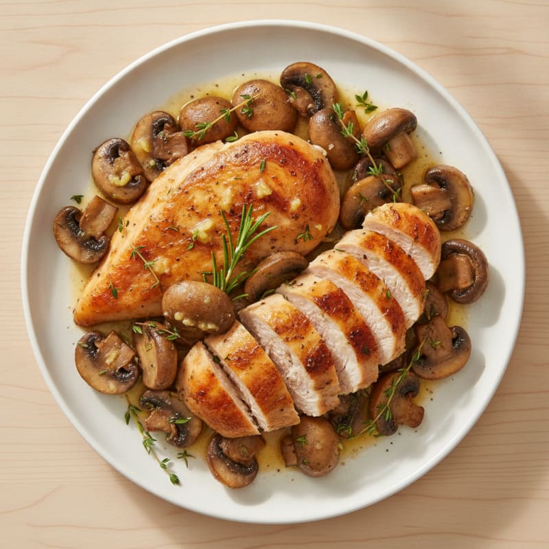 Garlic Herb Roasted Mushrooms