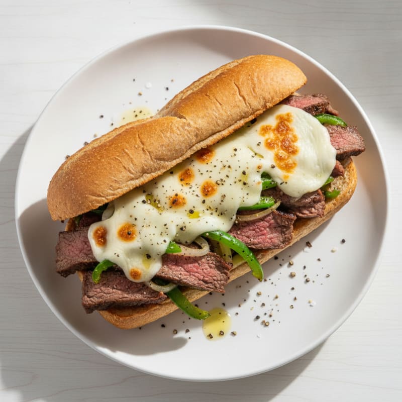 Philly Steak and Provolone Sandwich