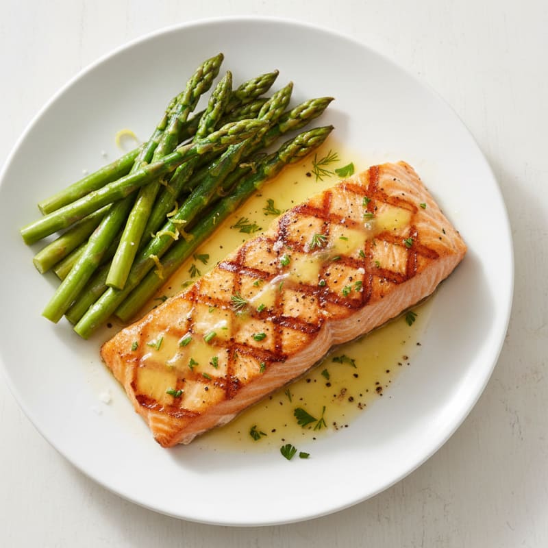 Golden Lemon-Herb Grilled Salmon