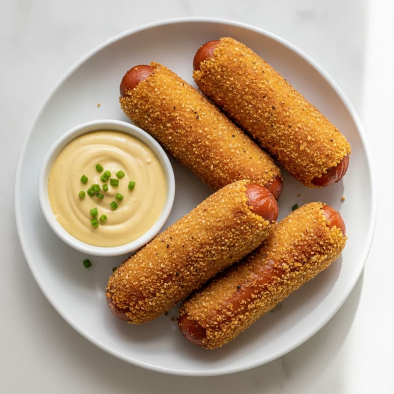 Classic Corn Dogs with Honey Mustard