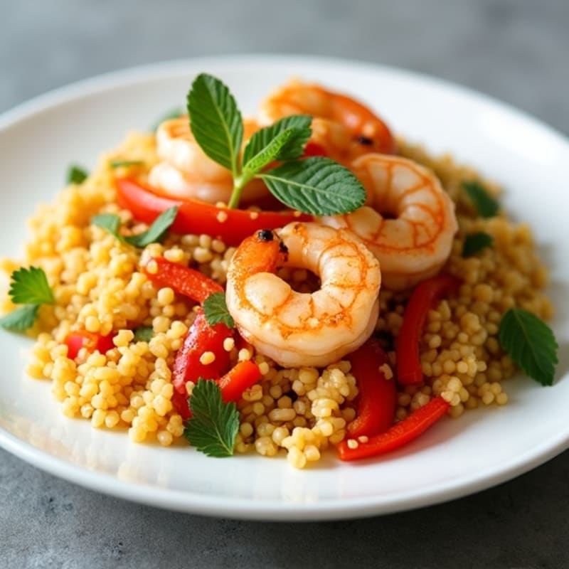 Cauliflower Rice Shrimp Stir-Fry