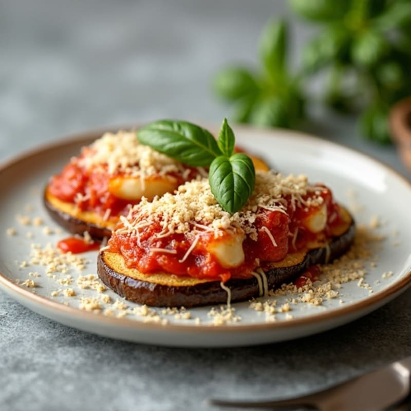 Crispy Baked Eggplant Parmesan with Fresh Herbs