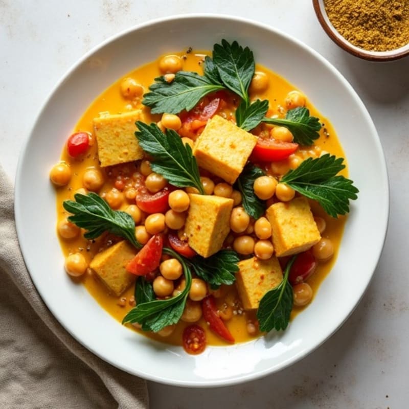 Creamy Coconut Chickpea and Spinach Curry