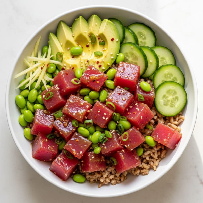 Zesty Hawaiian Tuna Poke Bowl