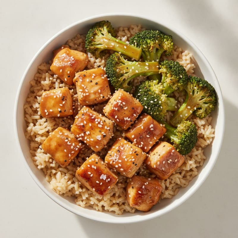 Teriyaki Chicken and Broccoli Rice Bowl