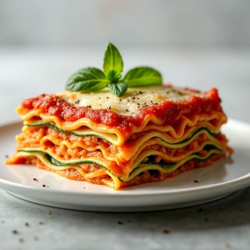 Lean Turkey and Zucchini Noodle Lasagna