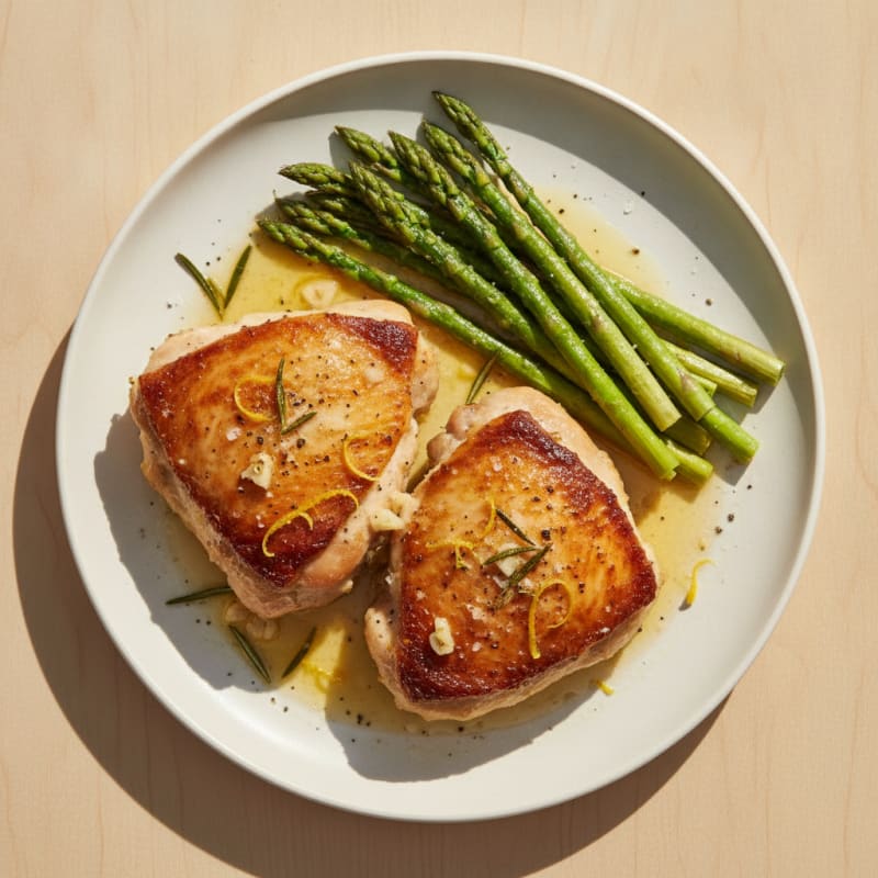 Lemon-Herb Roasted Chicken Thighs