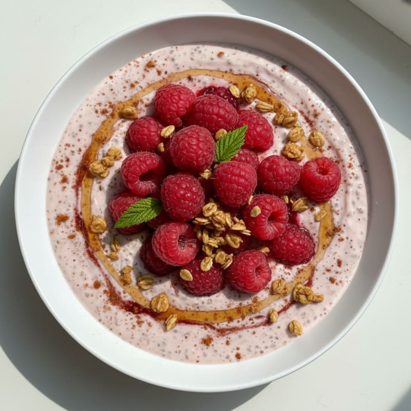 Creamy Berry Chia Seed Pudding