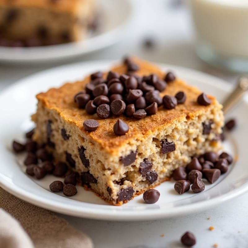 Baked Chocolate Chip Protein Oatmeal