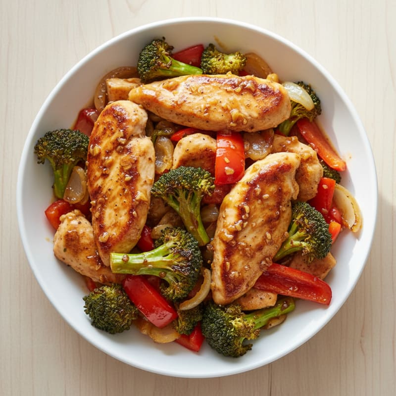 Sheet Pan Honey-Garlic Chicken and Veggies