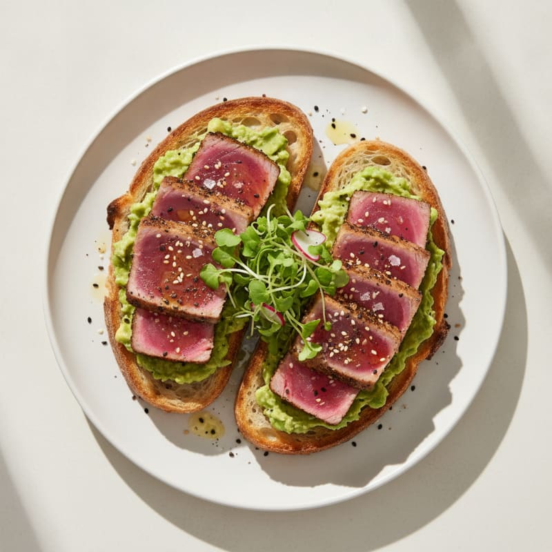 Seared Tuna Avocado Toast