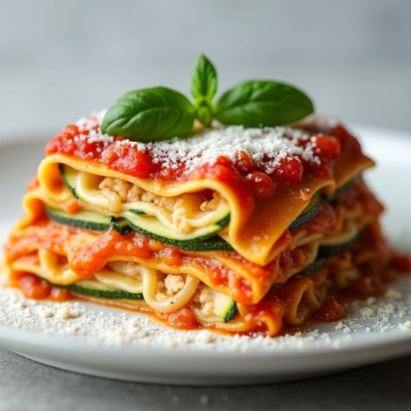 Lean Turkey Zucchini Lasagna