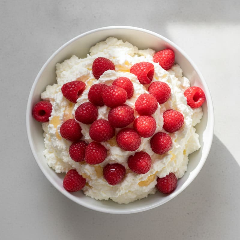 Silky Cottage Cheese Protein Pudding with Fresh Berries