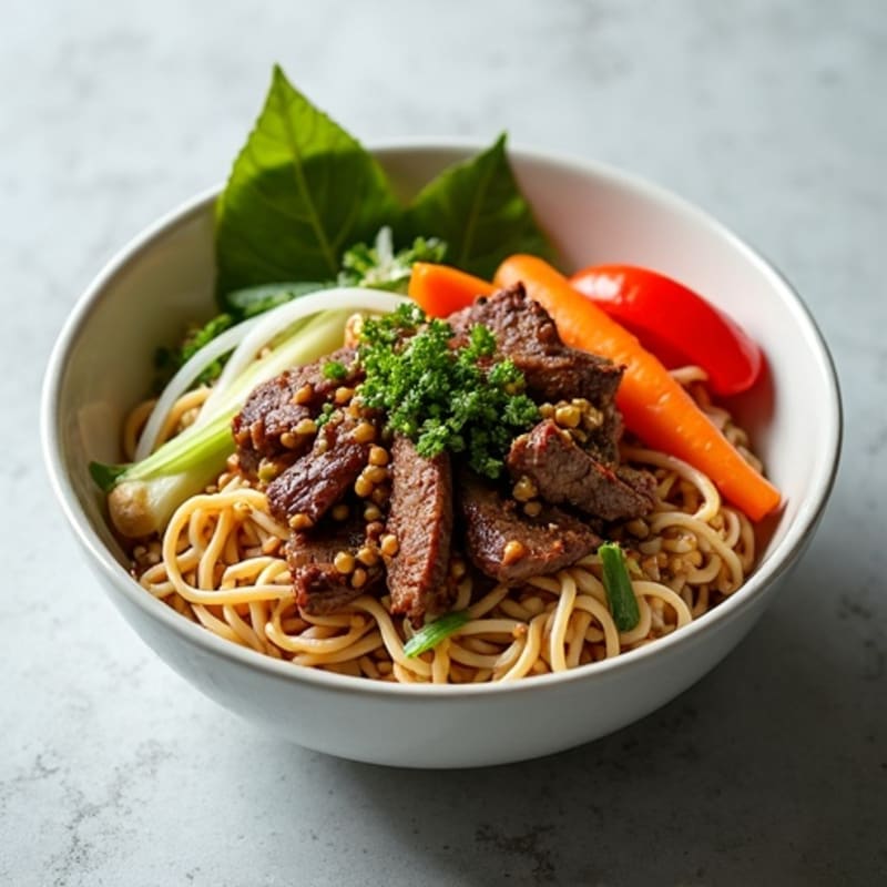 Ginger-Lemongrass Beef Noodle Bowl