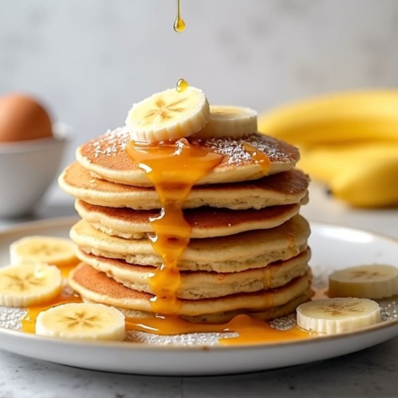Protein-Packed Fluffy Banana Cottage Pancakes