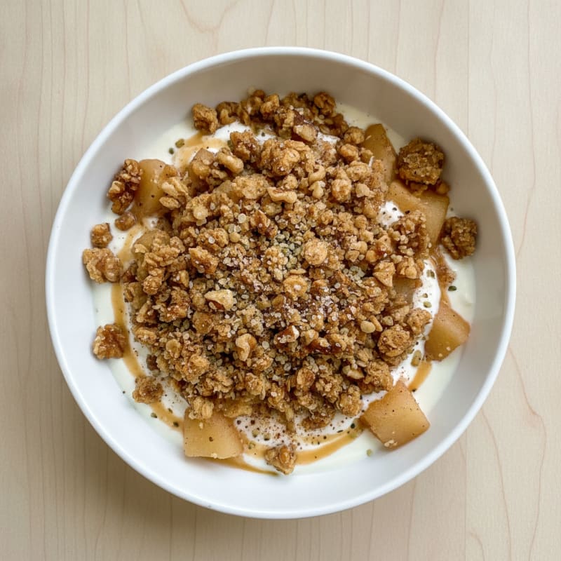 Baked Apple Crumble with Oat Topping