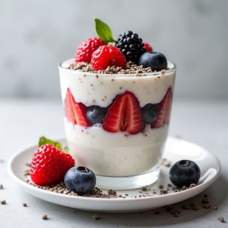 Creamy Greek Yogurt Protein Parfait with Mixed Berries