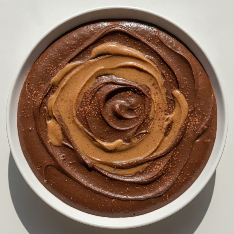 Creamy Chocolate Protein Pudding with Almond Butter