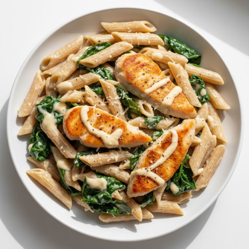 Creamy Garlic Chicken Alfredo Pasta