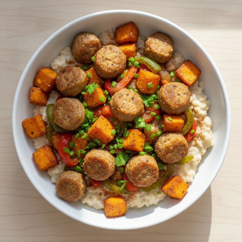 Sweet and Savory Turkey Sausage Breakfast Bowl