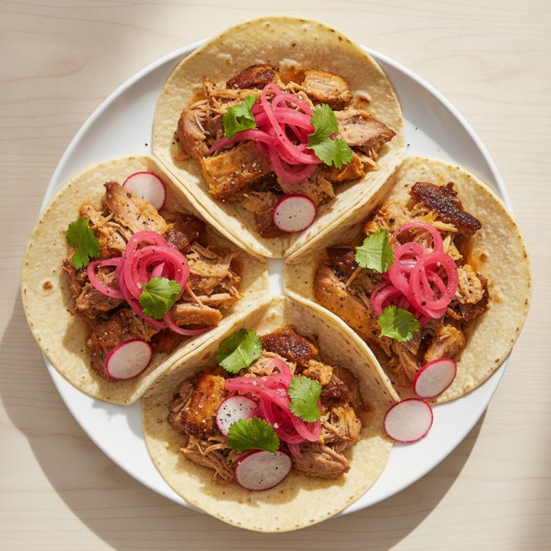 Slow-Cooked Pork Carnitas Tacos