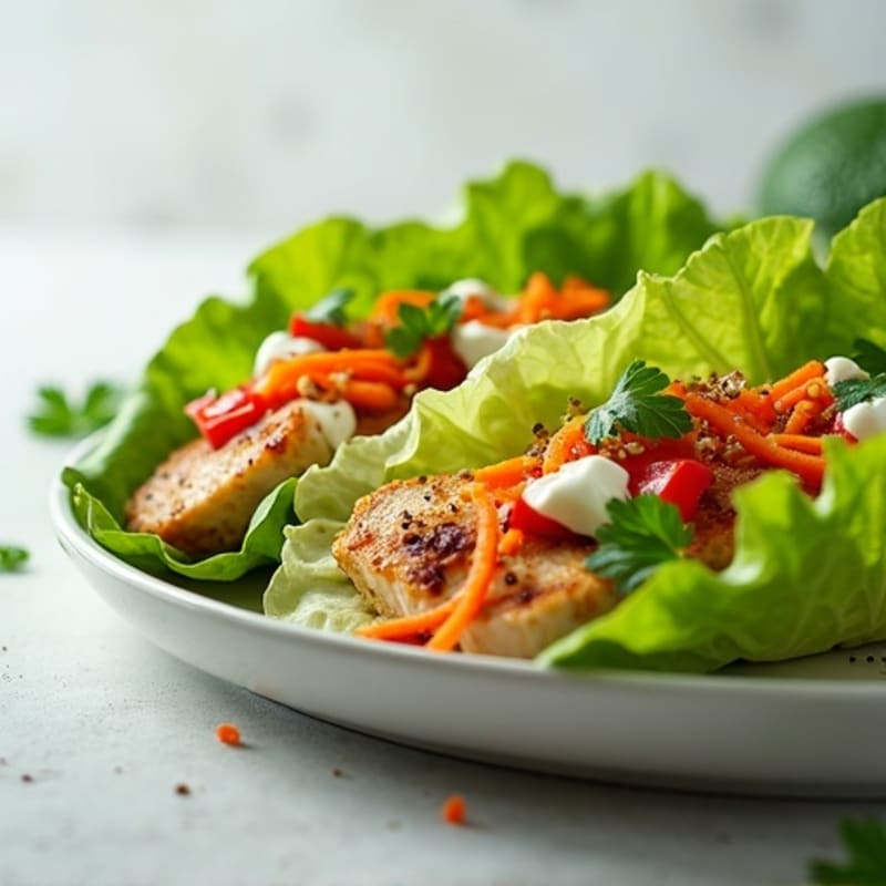 Savory Chicken Lettuce Wraps